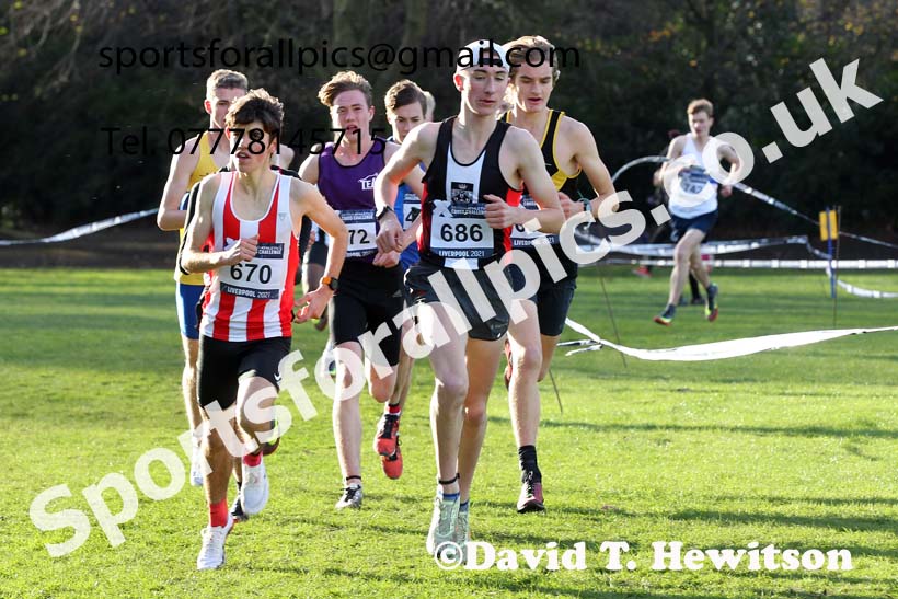 Mens under-17s, European Cross Country Championships Trials, Sefton Park, Liverpool. Photo: David T. Hewitson/Sports for All Pics
